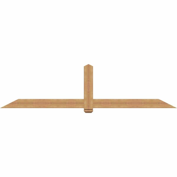 Ekena Millwork Eugene Smooth Timber Gable Bracket, Western Red Cedar, 108"W x 27"H x 3 1/2"D x 5 1/2"F, 6/12 Pitch GBW108X27X0406EUG00SWR - main